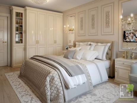 Спальни — Спальня в классическом стиле — фото